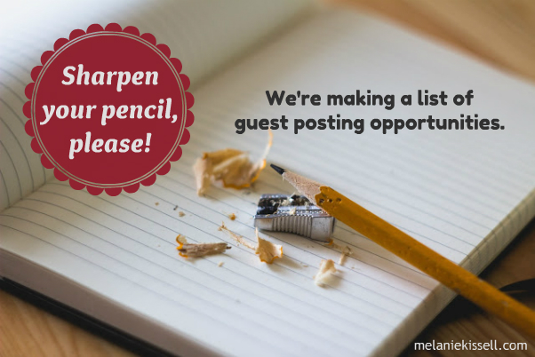 List of guest posting opportunities